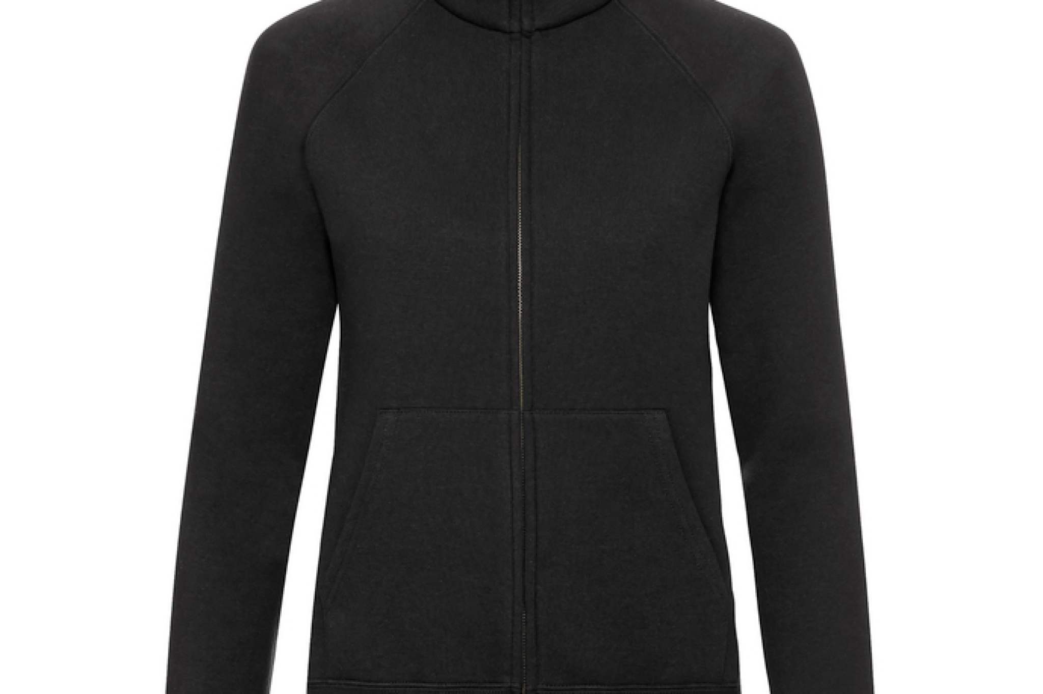 Felpa jacket donna, due tasche anteriori, taglio femminile con cuciture laterali sciancrate