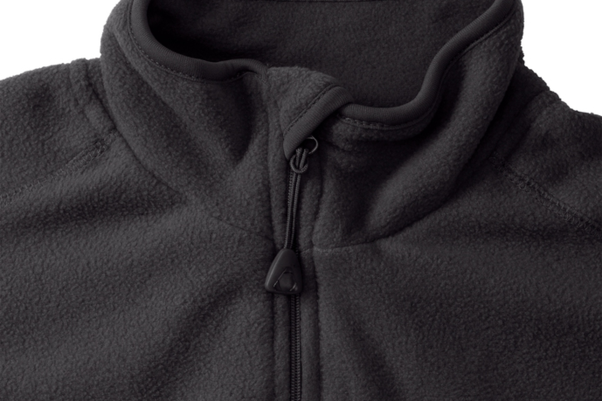 Micropile con zip Uomo, Colletto alto con protezione per la zip