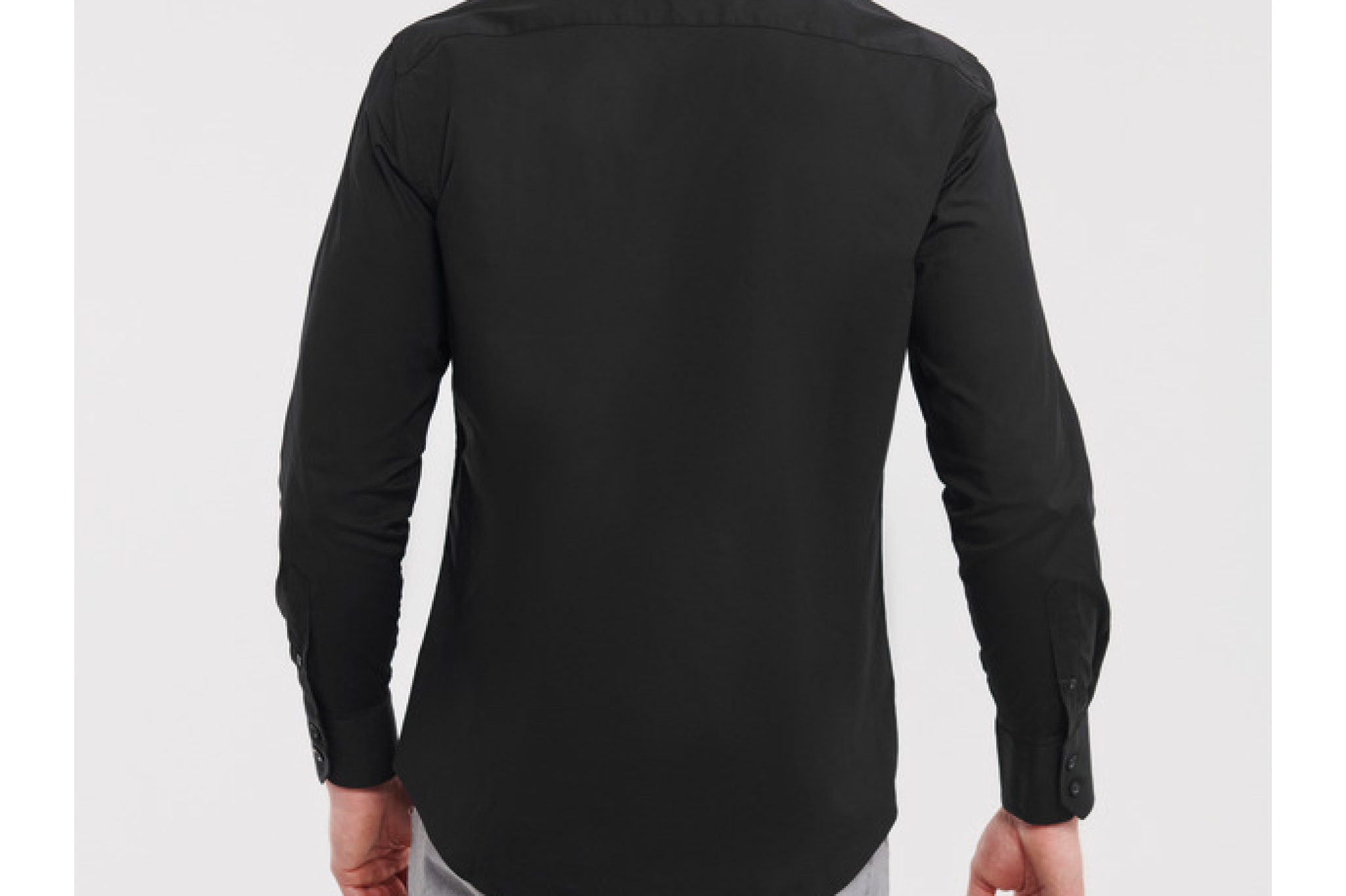 Camicia stretch Attillata Manica Lunga Uomo, Nuovo colletto all'italiana