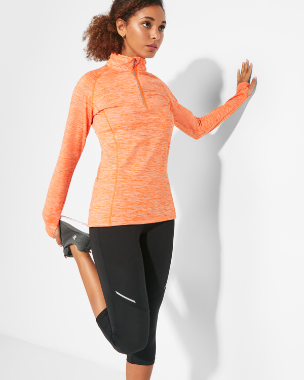 Maglia tecnica manica lunga raglan per donna