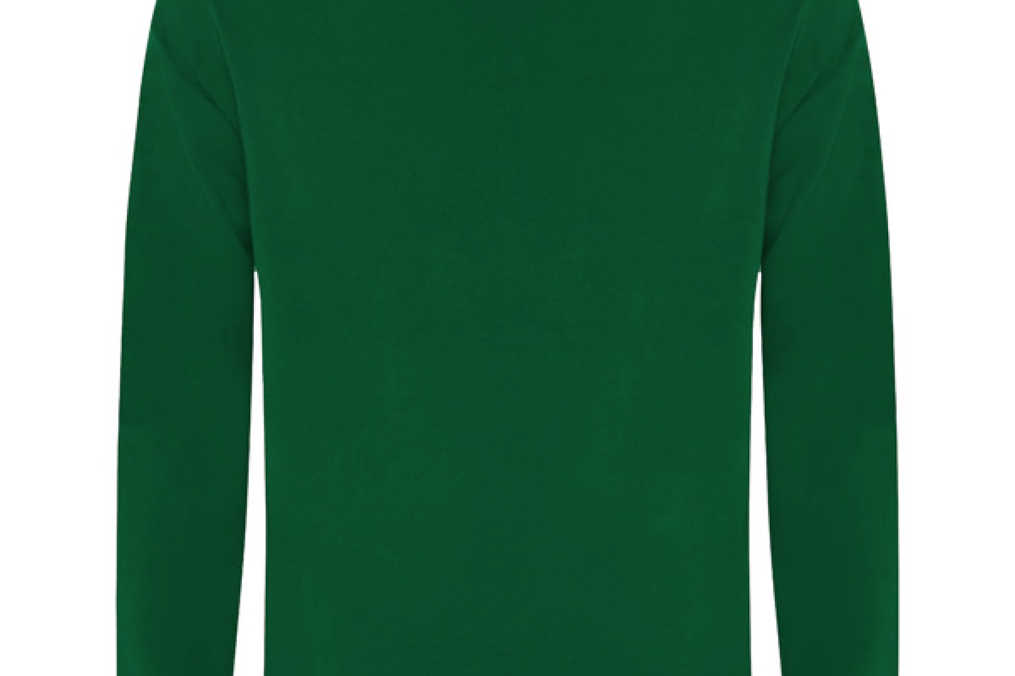 T-shirt manica lunga uomo, tessuto tubolare, girocollo a 4 strati
