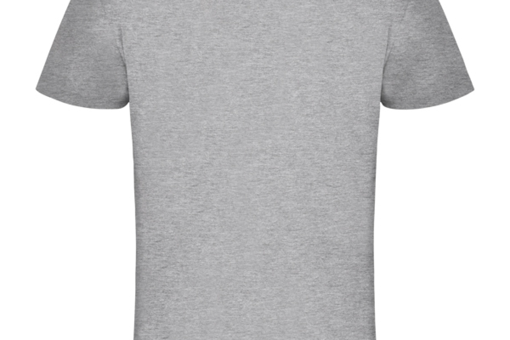 T-shirt manica corta tubolare con scollo a V a 2 strati.