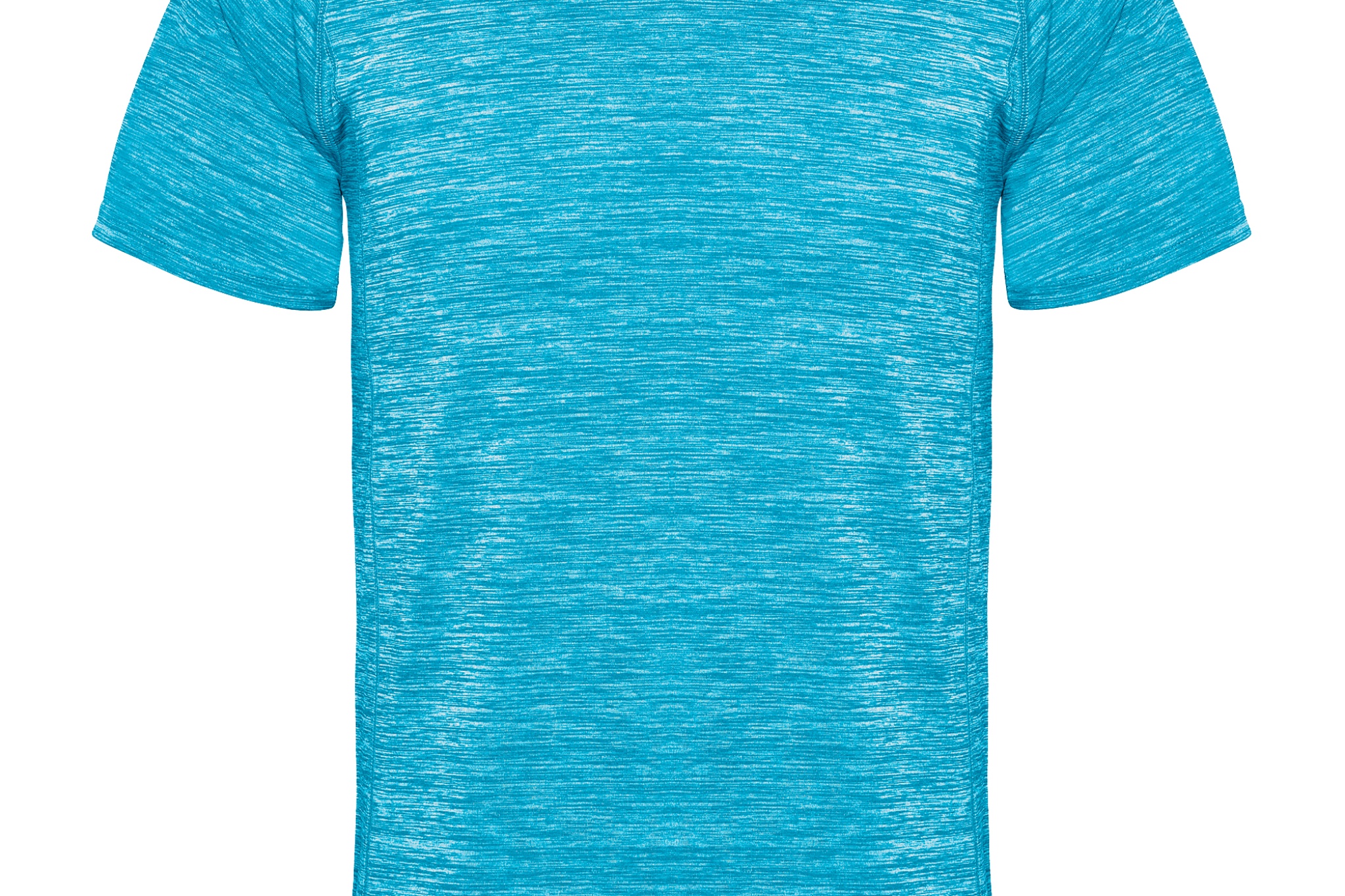 T-shirt tecnica in poliestere, maniche corte stile raglan. Girocollo