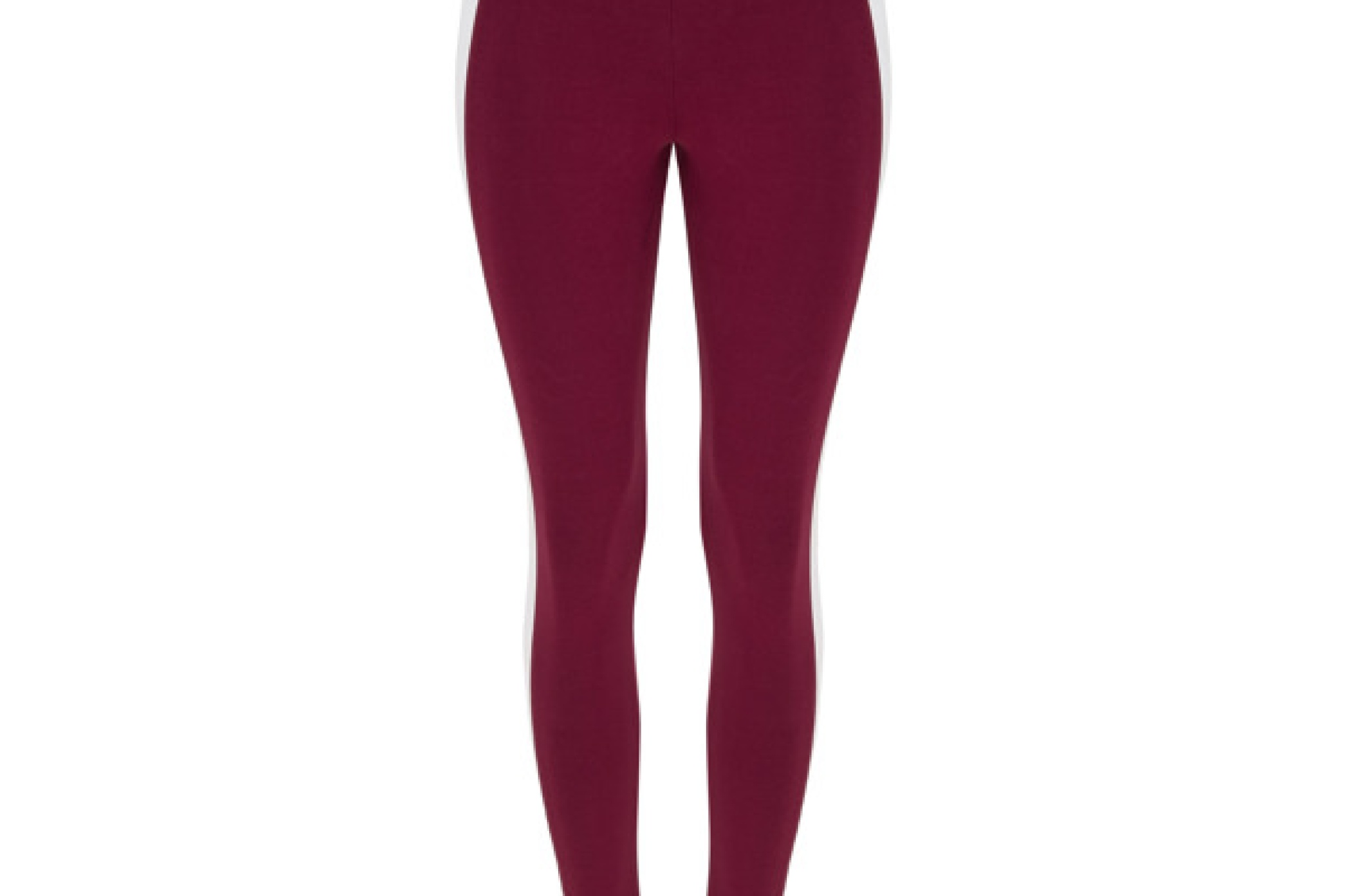 Leggins lungo sportivo da donna. Girovita elastico e pannelli in contrasto